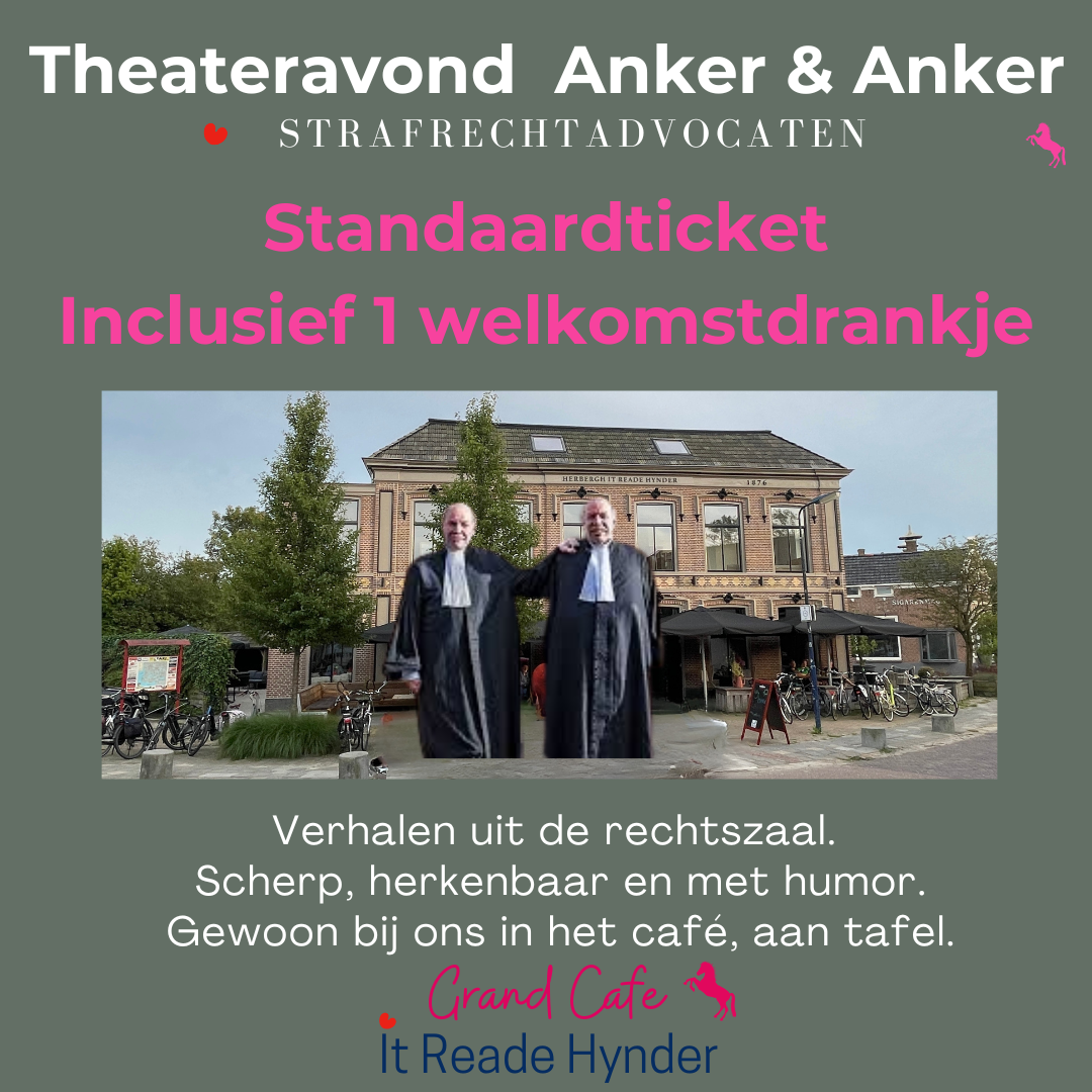 Anker & Anker Theateravond 13 maart standaard Ticket